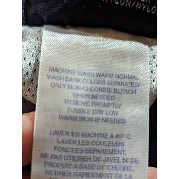 Lands End Men's Navy Blue Side Seam Zipper Sweatpants Warm Up Pants Size Medium - Picture 7 of 7